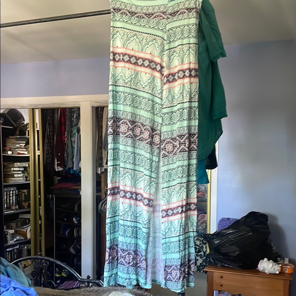 Charlotte Russe Mint and Pink Patterned Skirt FINAL PRICE